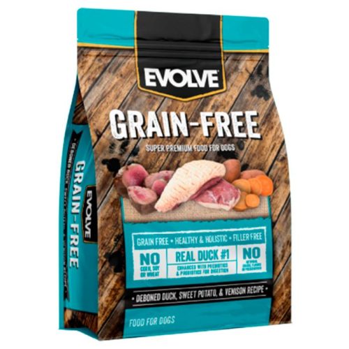 EVOLVE DOG GRAIN FREE DEBONED DUCK, SWEET POTATO & VENISON 1,58 KG