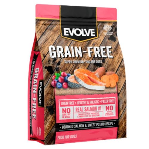 EVOLVE DOG GRAIN FREE SALMON & SWEET POTATO 10,9 KG