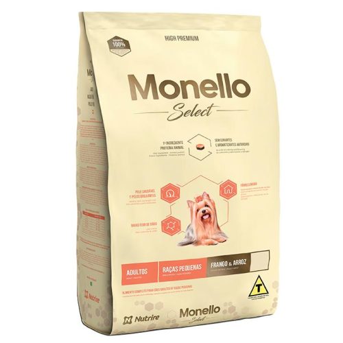 MONELLO SELECT PERROS RAZAS PEQUEÑAS POLLO Y ARROZ 2 KG