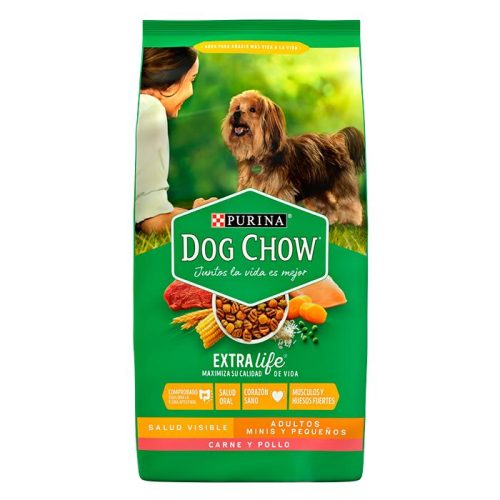 DOG CHOW ADULTO MINIS Y PEQUEÑOS CARNE Y POLLO 24 KG