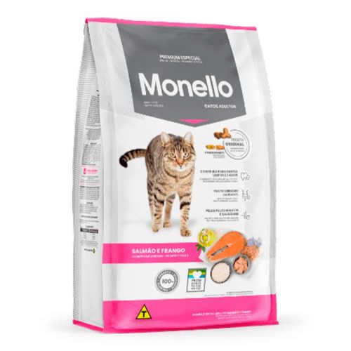 MONELLO GATOS SALMON Y POLLO 1 KG