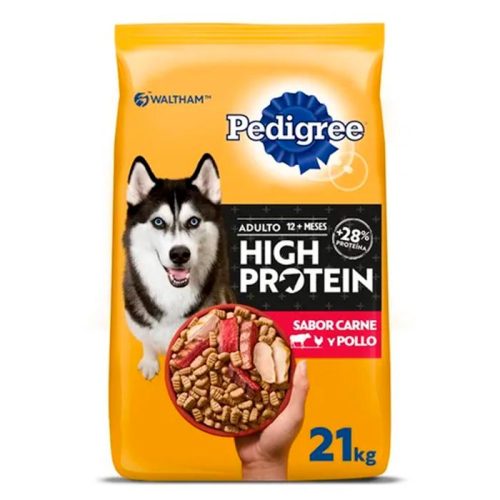 PEDIGREE HIGH PROTEIN CARNE Y POLLO 21 KG