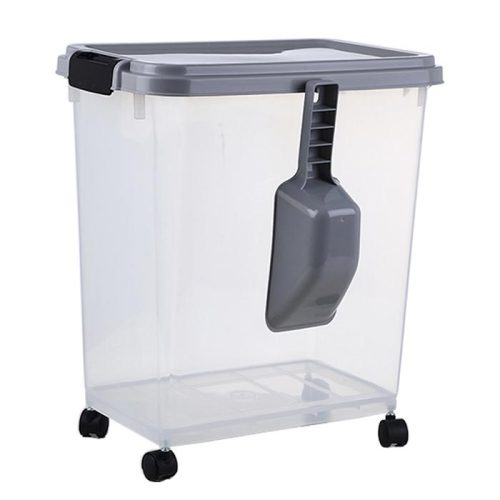 CONTENEDOR DE CUATRO RUEDAS CON DOSIFICADOR 12L SUPER PET