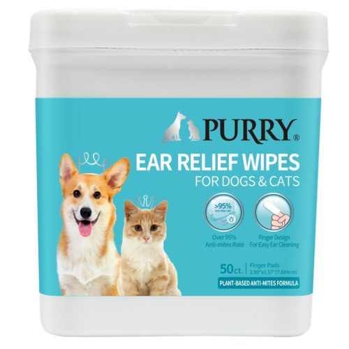 TOALLITAS HUMEDAS DE ASEO PARA PERROS Y GATOS PURRY