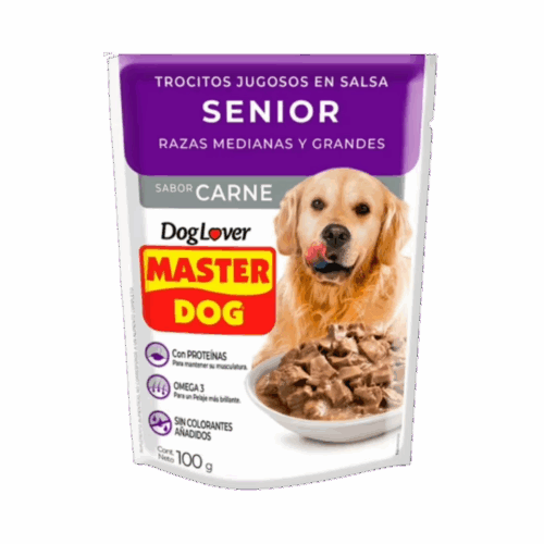 sachet master dog senior