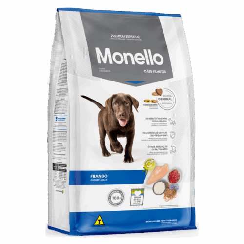 monello perros cachorros pollo